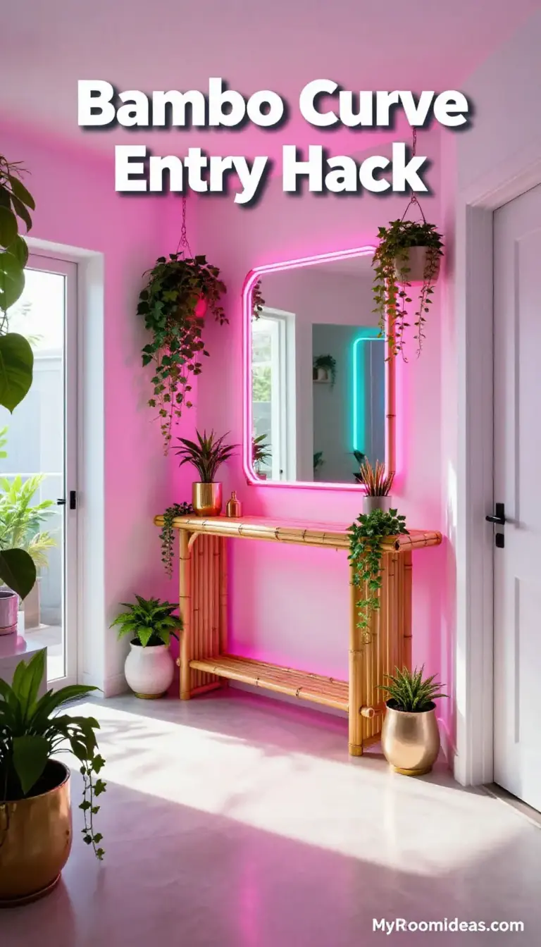 Bamboo Curve Entry Hack - Tokyo Neon Glam on a Dollar Store Budget
