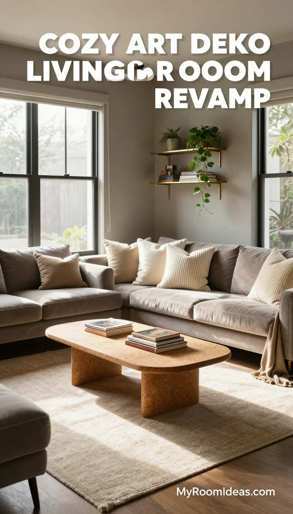 Cozy Art Deco Living Room Revamp on a Thrift Store Budget