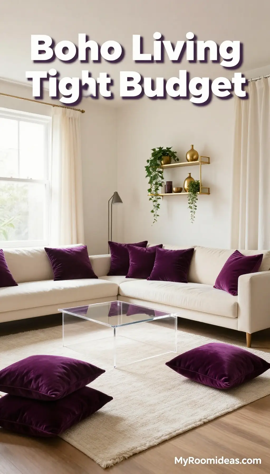 Minimalist Boho Living Room Transformation on a Tight Budget