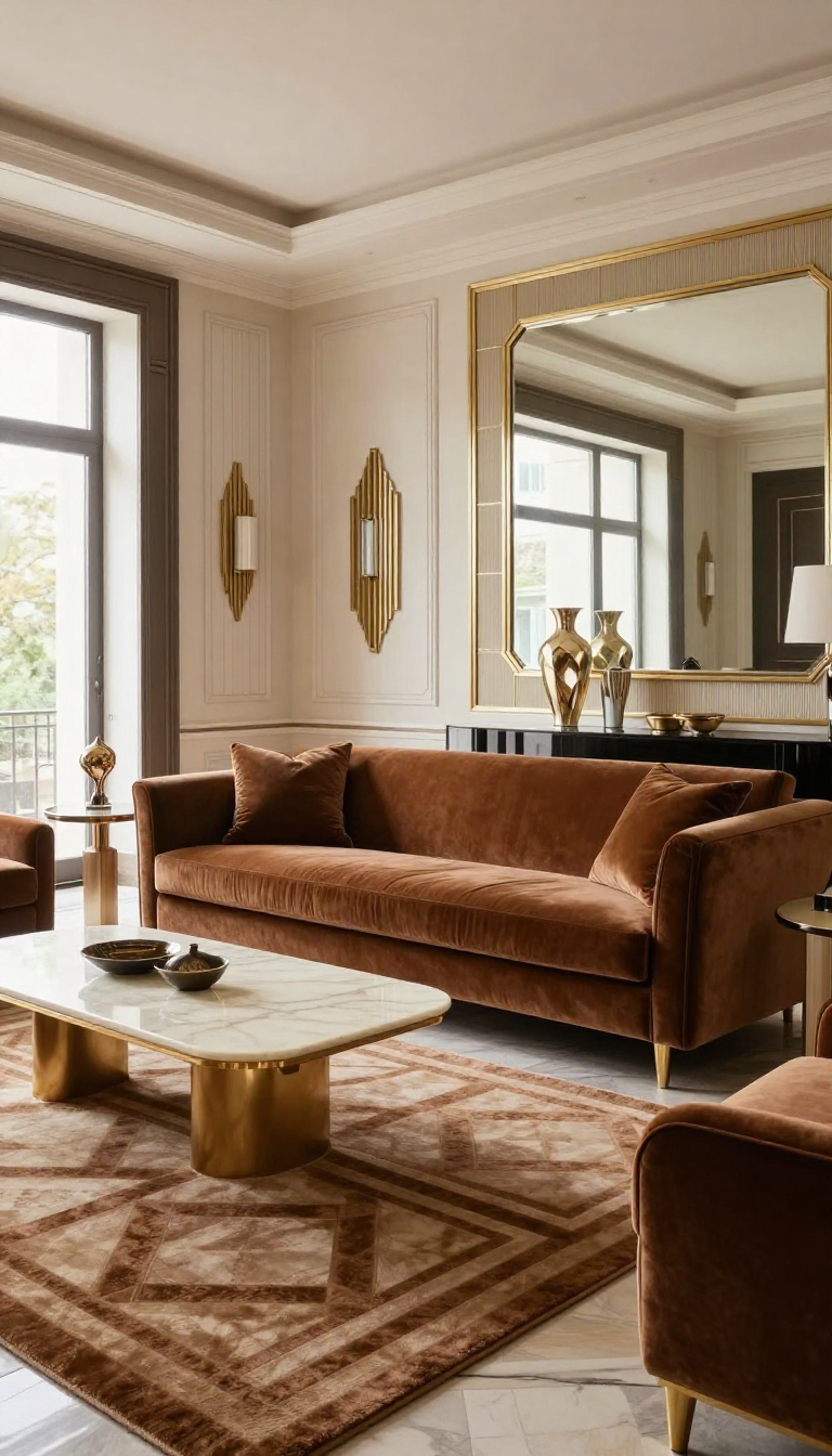 Beautiful living room with cozy decor